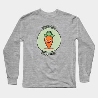 Local Food Supporter - Carrot Long Sleeve T-Shirt